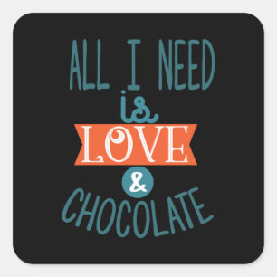 Een paar cadeautjes die ik nodig heb uit liefde en vierkante sticker
