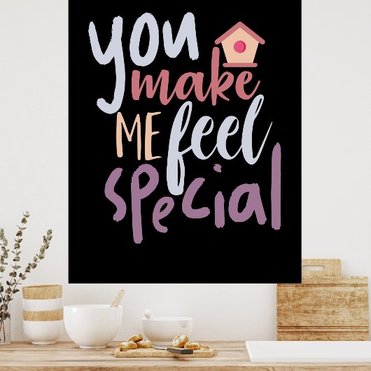 Een paar cadeautjes die je me speciaal laat voelen poster (Keuken)