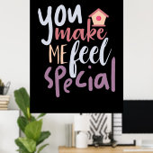 Een paar cadeautjes die je me speciaal laat voelen poster (Thuiskantoor)