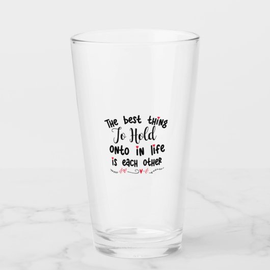 Een paar cadeautjes het beste wat u kunt vasthoude glas (Voorkant)