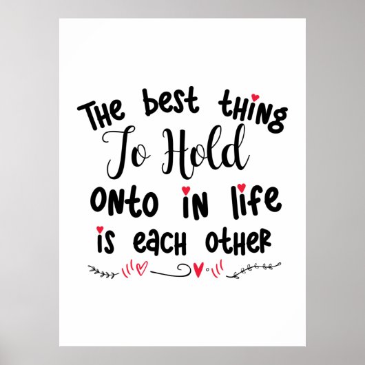 Een paar cadeautjes het beste wat u kunt vasthoude poster (Voorkant)