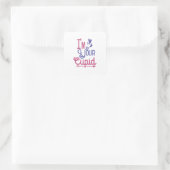 Een paar cadeautjes... ik ben je liefdevol vierkante sticker (Tas)