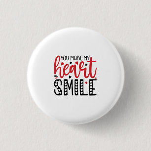 Een paar cadeautjes je maakt mijn hartglimlach ronde button 3,2 cm