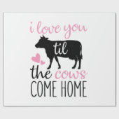 Een paar cadeautjes waar ik van hou tot de Koeien Cadeaupapier (Vlak)