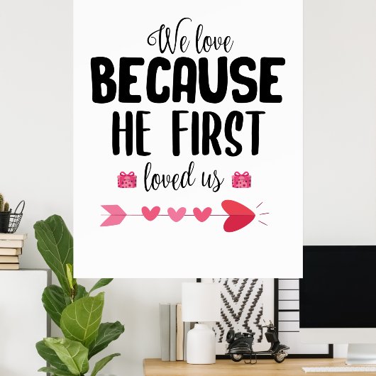 Een paar cadeautjes waar we van houden omdat hij h poster (Thuiskantoor)