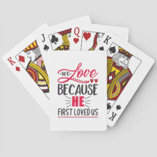 Een paar cadeautjes waar we van houden, omdat hij pokerkaarten
