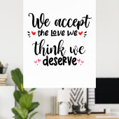 Een paar cadeautjes waarmee we de liefde acceptere poster (Thuiskantoor)