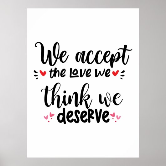 Een paar cadeautjes waarmee we de liefde acceptere poster (Voorkant)