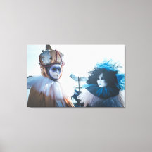 Een paar carnavalmaskers in Venetië, Italië