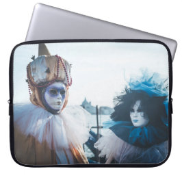 Een paar carnavalmaskers in Venetië, Italië Laptop Sleeve