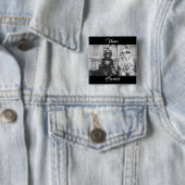 Een paar carnavalmaskers in Venetië Vierkante Button 5,1 Cm (In situ)