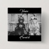 Een paar carnavalmaskers in Venetië Vierkante Button 5,1 Cm (Voorkant)