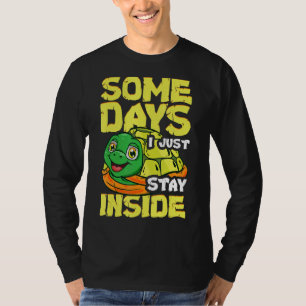 Een paar dagen dat ik binnen blijf, blijf ik binne t-shirt