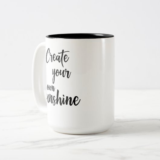 Een paar dagen dat je je eigen zonneschijnse Mok m (Voorkant links)