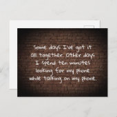 Een paar dagen heb ik het allemaal samen Briefkaar Briefkaart (Voorkant / Achterkant)