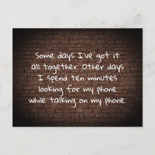 Een paar dagen heb ik het allemaal samen Briefkaar Briefkaart