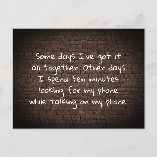 Een paar dagen heb ik het allemaal samen Briefkaar Briefkaart (Voorkant)