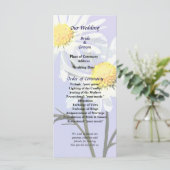 Een paar Daisies Wedding Program Programmakaart (Staand voorkant)