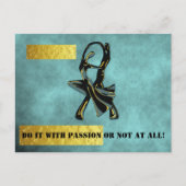 Een paar dansen in de nacht briefkaart (Voorkant)