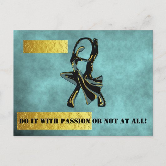 Een paar dansen in de nacht briefkaart (Voorkant)