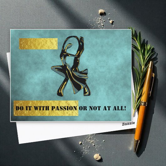 Een paar dansen in de nacht briefkaart