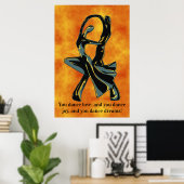 Een paar dansen in de nacht poster (Thuiskantoor)
