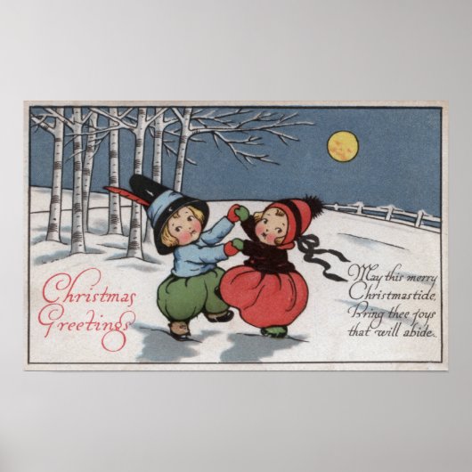 Een paar dansen in het moonlight poster (Voorkant)