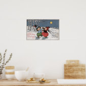 Een paar dansen in het moonlight poster (Keuken)