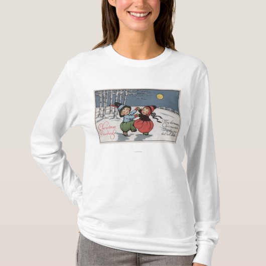 Een paar dansen in het moonlight t-shirt (Voorkant)