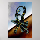 Een paar dansen in het nachtelijke poster (Voorkant)