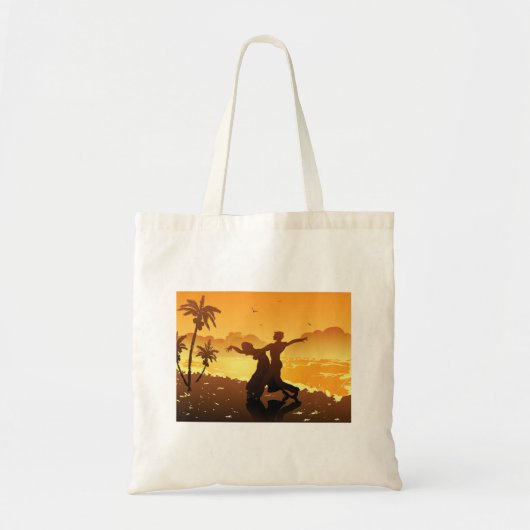 Een paar dansen op de strand Canvas tas (Voorkant)