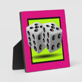 Een paar dobbelstenen fotoplaat (Voorkant)