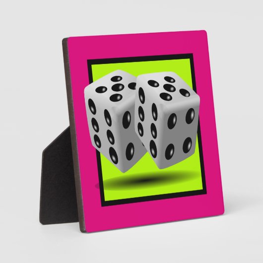 Een paar dobbelstenen fotoplaat (Voorkant)