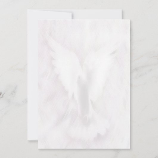 Een paar dove bruiloft kaart (Achterkant)