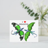Een paar dragons briefkaart (Staand voorkant)