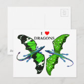 Een paar dragons briefkaart (Voorkant / Achterkant)