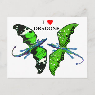 Een paar dragons briefkaart