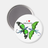 Een paar dragons magneet (Voorkant / Achterkant)