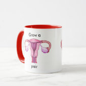 Een paar eierstokken mok kweken (Voorkant links)