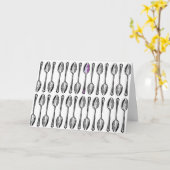 Een paar Extra Lepels Kaart (Gele Bloem)