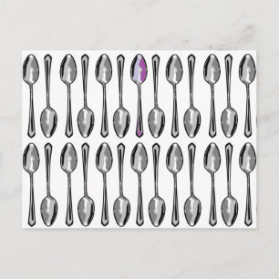 Een paar extra spoons briefkaart