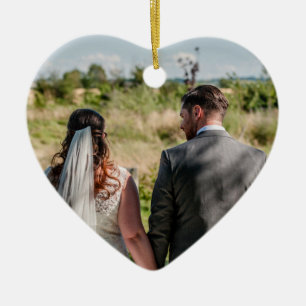 Een paar foto-citaat die je naast je hebt gehoord keramisch ornament