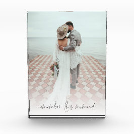 Een paar foto herinnert zich dit moment Romantic Q