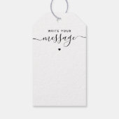 Een paar foto's Creative Wedding Guest Book Idee Cadeaulabel (Achterkant)