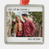 Een paar foto's die ik allemaal leuk vind metalen ornament (Voorkant)