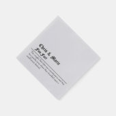 Een paar Fun Fact Napkins. Servet (Hoek)