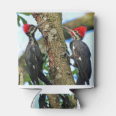 Een paar gepileerde spechten blikjeskoeler (Achterkant)