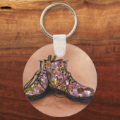 Een paar getasde drijfveren sleutelhanger (Voorkant)