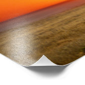 Een paar Giraffes loopt in de zonsondergang, in Foto Afdruk (Hoek)