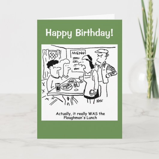 Een paar heeft Eaten de Lunch van de Plowman geget Kaart (Voorkant)